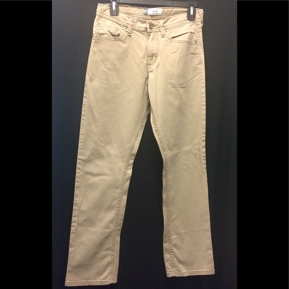 Boys 16Reg Tan Lee Dungarees Jeans.